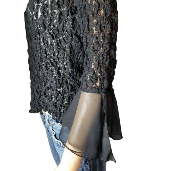 ALGO shear lace top L - Picture 2 of 3